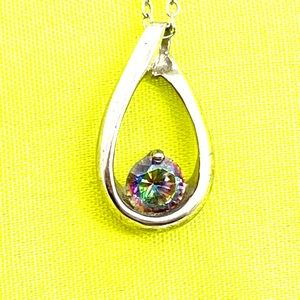 Sterling Mystic Topaz Necklace